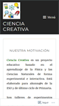 Mobile Screenshot of cienciacreativa.com