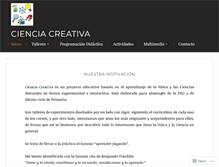 Tablet Screenshot of cienciacreativa.com